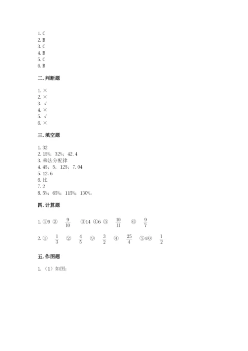 小学六年级数学上册期末考试卷（名师系列）.docx