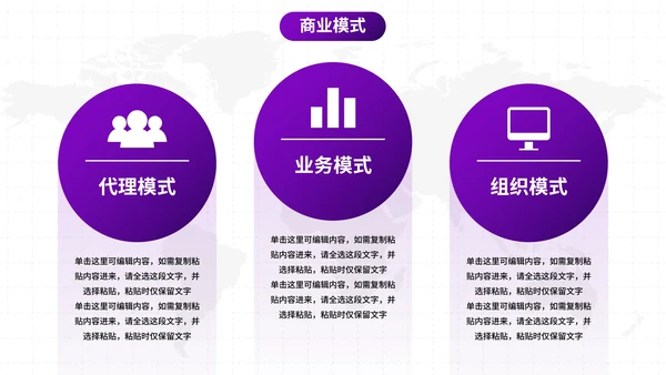 简约商务高级商业模式画布商业计划PPT模板