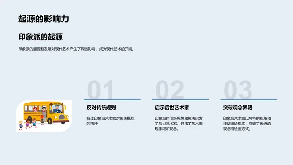 印象派艺术解析PPT模板