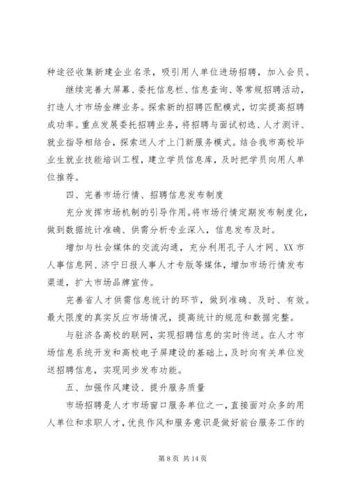 篇一：XX年XX市人才服务中心年度计划 (2).docx