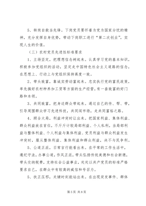 我对共产党员先进性标准的认识 (3).docx