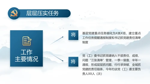 中国风推动美丽乡村振兴年终总结PPT动态模板