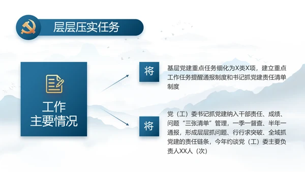 中国风推动美丽乡村振兴年终总结PPT动态模板