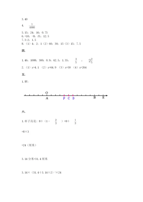 苏教版数学六年级下册试题期末模拟检测卷含答案（b卷）.docx