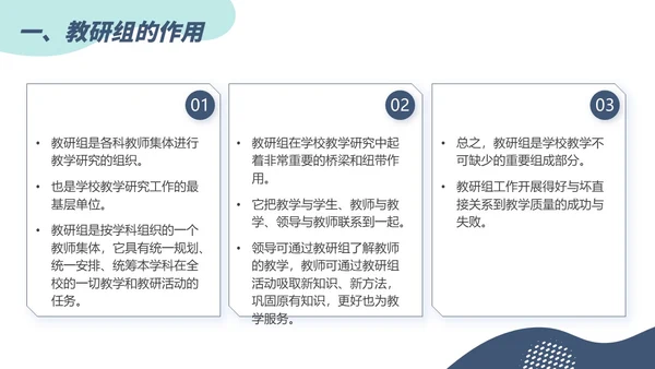 蓝色简约风如何开展教研活动主题课件PPT