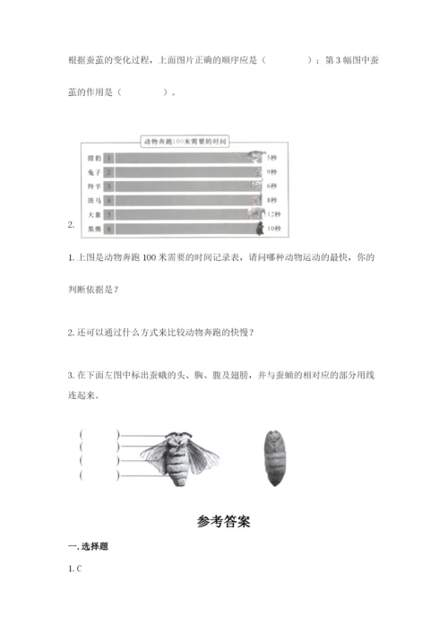 教科版小学科学三年级下册 期末测试卷（考点精练）.docx