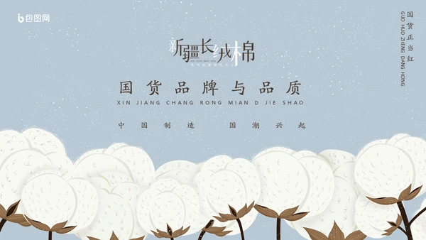 新疆长绒棉通用PPT模板