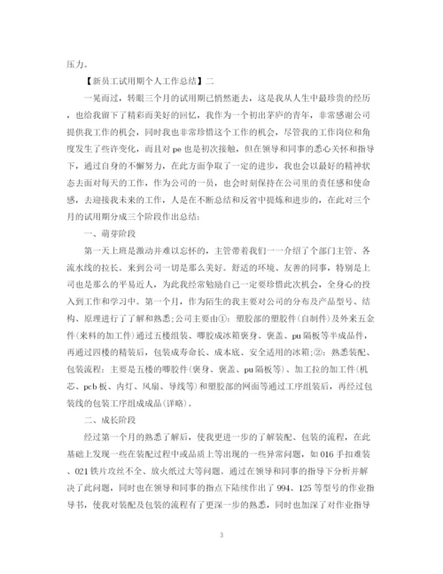 精编之新员工试用期工作总结精选范文三篇2.docx