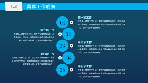 蓝色商务工作总结汇报通用PPT模板