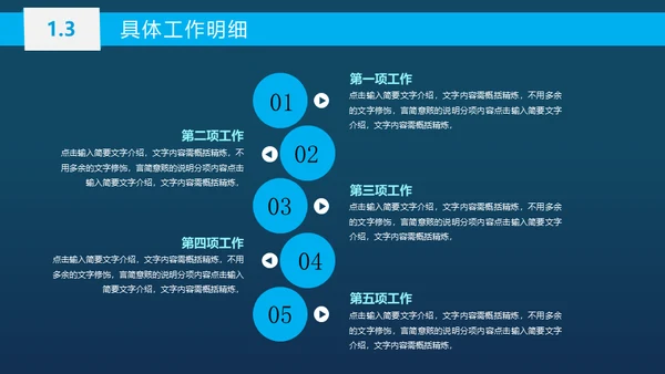蓝色商务工作总结汇报通用PPT模板