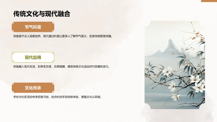 二十四节气之惊蛰PPT模板