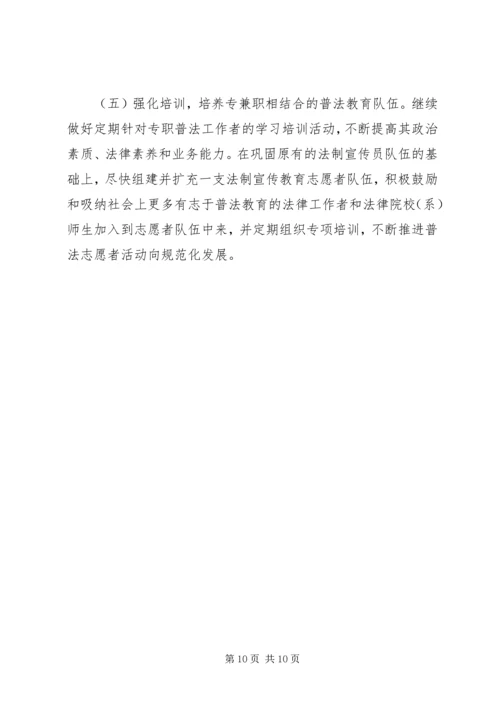 关于做好“五五”普法工作的思考 (6).docx