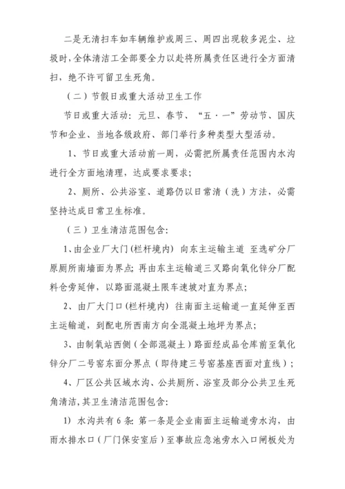 厂区环境卫生管理标准规定.docx