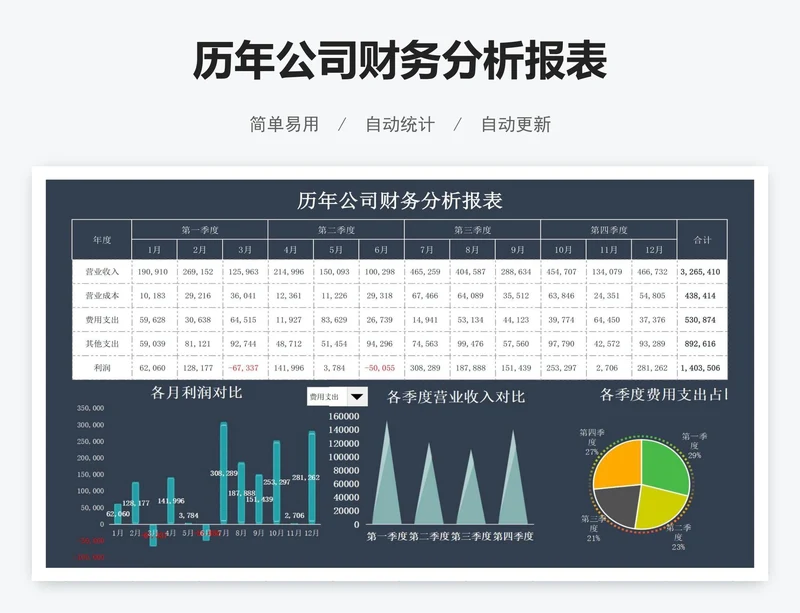 公司财务分析报表