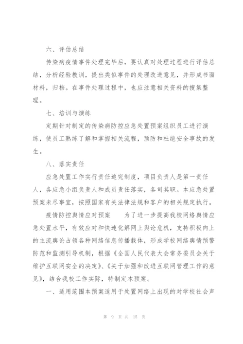 疫情防控舆情应对预案.docx