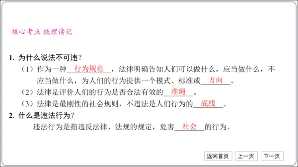 第二单元《遵守社会规则》核心考点梳理读记与精练【统编八上道法期中期末复习】课件(共54张PPT)
