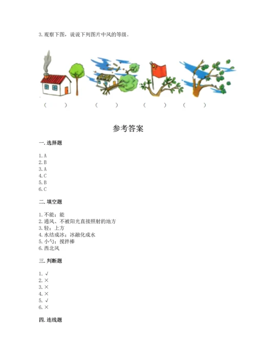 教科版三年级上册科学期末测试卷含完整答案（各地真题）.docx