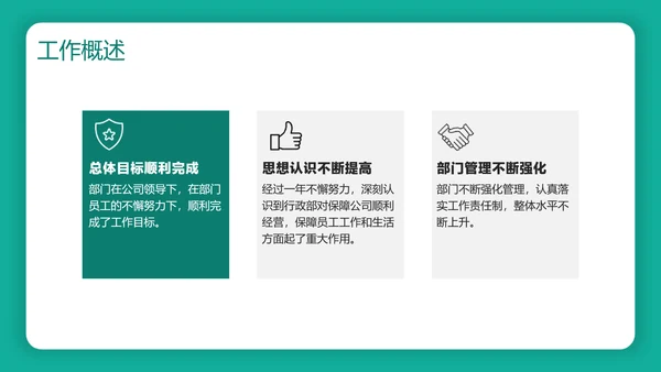 绿色3D风年末述职工作汇报PPT模板