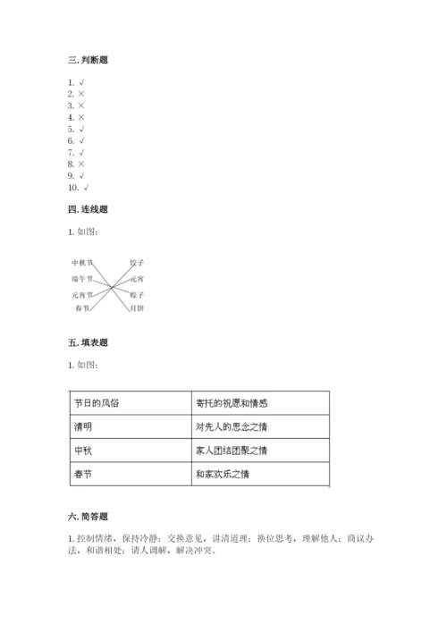 部编版四年级下册道德与法治期末测试卷精品（巩固）.docx