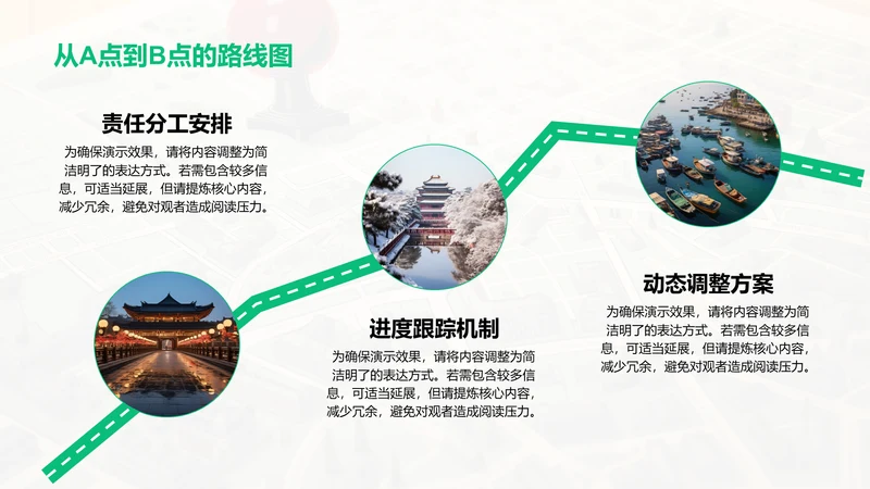 从A点到B点的路线图-线路图PPT