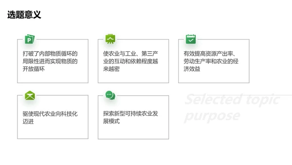 简约风绿色农业毕业论文答辩PPT