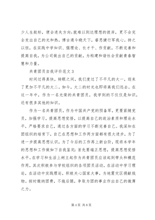 共青团员自我评价范文 (6).docx