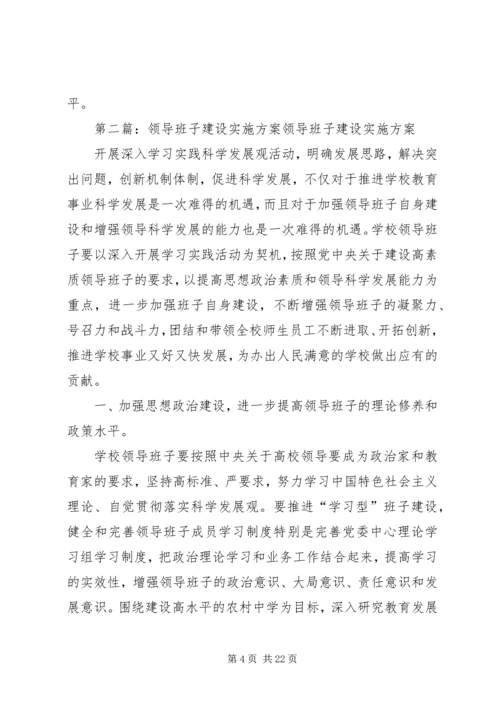 领导班子建设实施方案 (6).docx