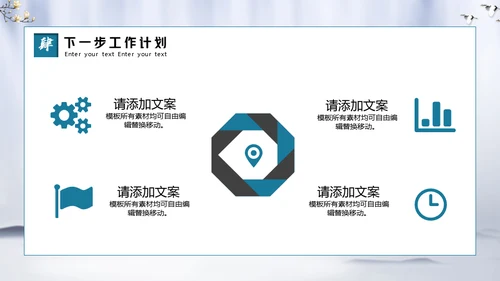 微笑服务从心开始物业公司通用PPT模板