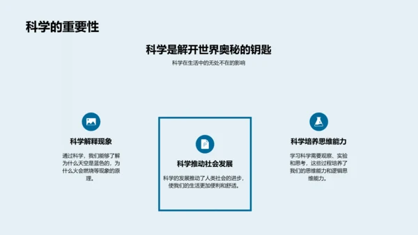 科学学习指南PPT模板