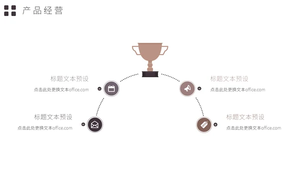 大背景卡片式简约工作汇报通用PPT模板