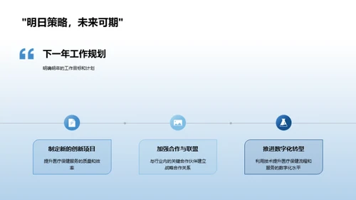 医疗保健部门逐梦之旅