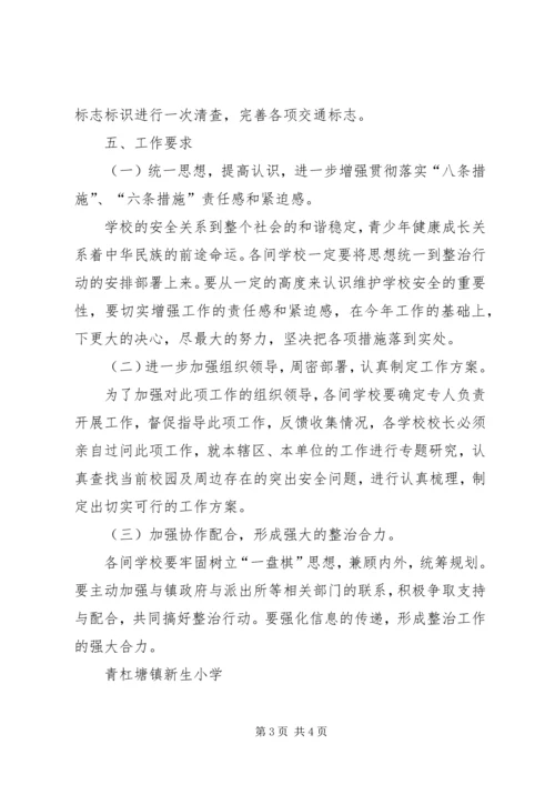 学校园及周边安全整治工作报告.docx