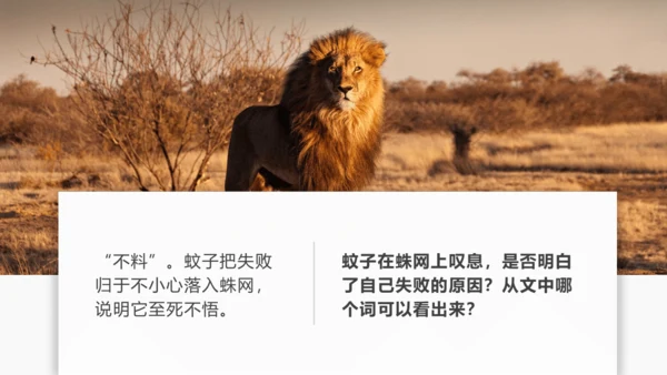 24 寓言四则《蚊子和狮子》课件(共23张PPT)