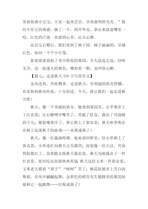 走进秋天作文500字.docx