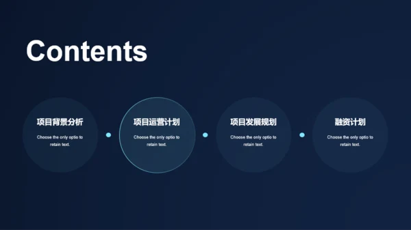 蓝色科技风新能源商业计划书PPT模板
