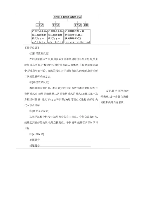 22.1.4.2二次函数y=ax2+bx+c的图象和性质 第2课时【人教九上数学精彩课堂教案】