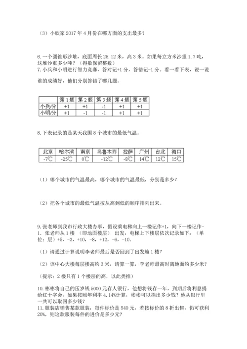 六年级小升初数学解决问题50道及答案（易错题）.docx