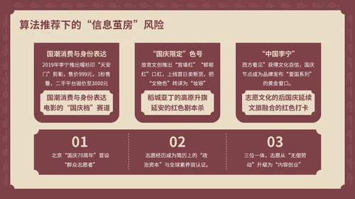 红黄色复古风国庆PPT模板