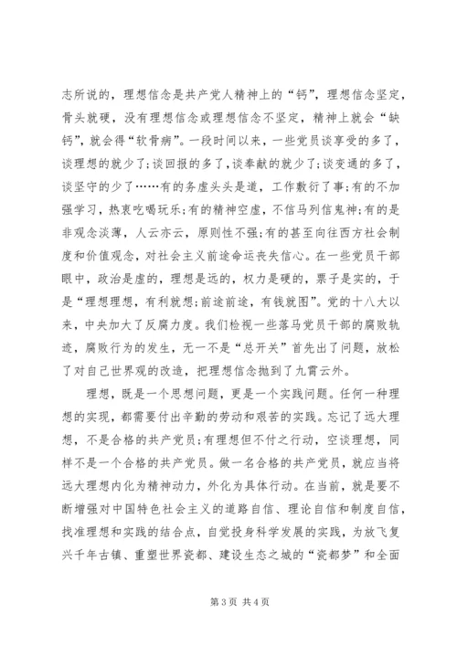 坚定理想信念发言稿 (3).docx