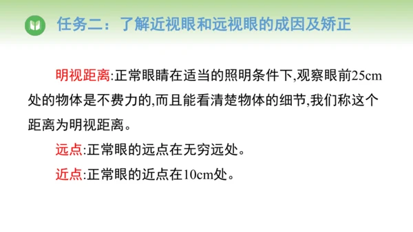 2024-2025学年人教版物理八年级上册5.4 眼睛和眼镜课件（24页ppt）