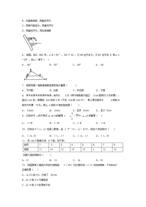 2019年最新初三九年级中考数学易错题集锦汇总