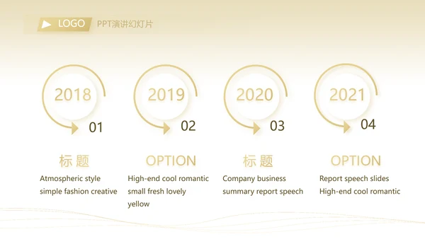 金色简约大气金融公司简介工作总结PPT