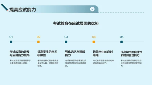 绿色插画风考试教育PPT模板