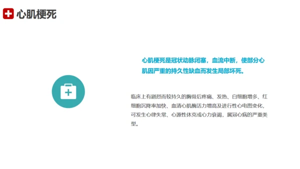 急性心梗术后护理查房通用PPT模板