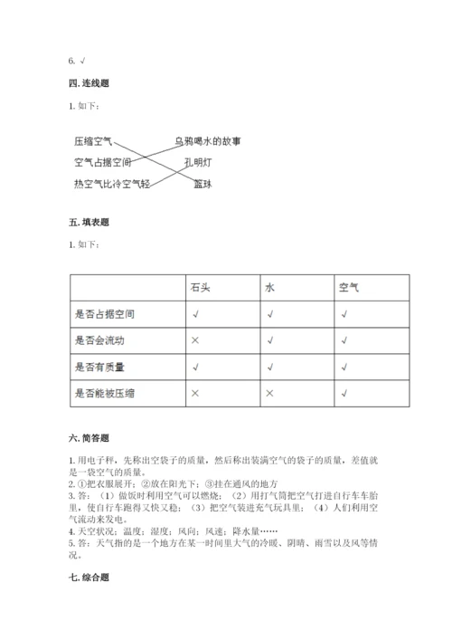 教科版小学三年级上册科学期末测试卷（考点梳理）.docx