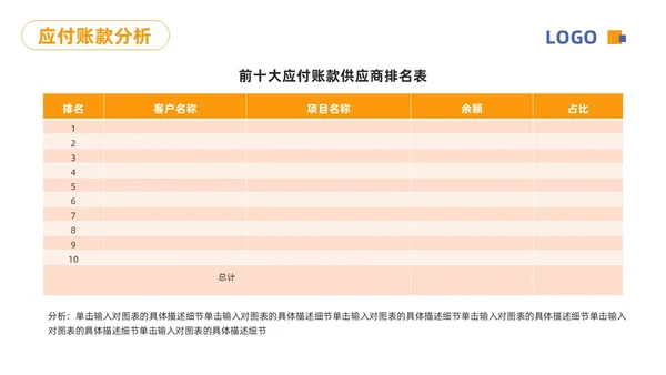 蓝橙简约财务分析报告PPT模板宣传PPT动态PPT财务知识培训