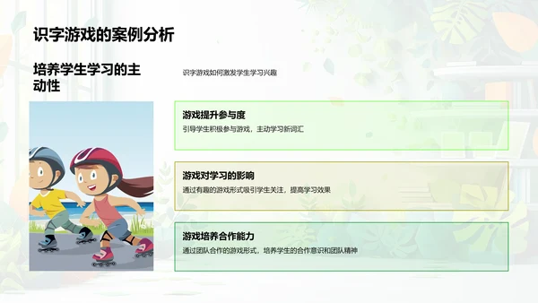 识字游戏教学策略PPT模板