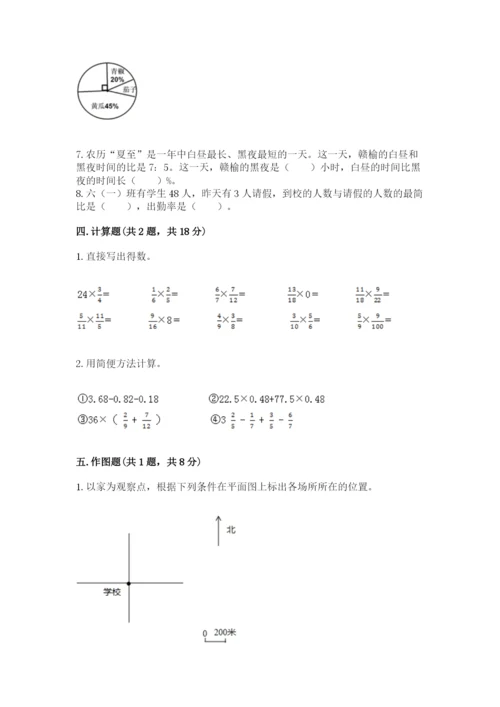 小学六年级数学上册期末考试卷附答案【完整版】.docx