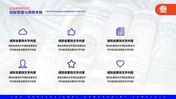 蓝色商务风企业管理培训PPT模板