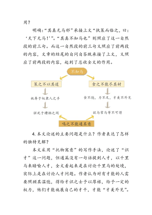 23《马说》 教案